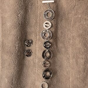 Set: Bracelet And Matching Earrings